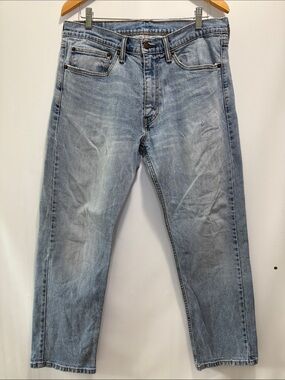 Levi’s 505 Light Blue  Straight-Leg Jeans Distressed Size 34/30
